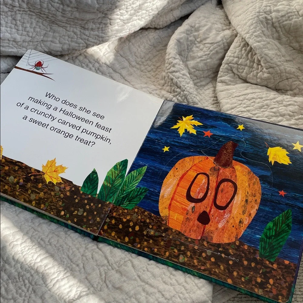 3/$25 🪩 The Busy Spider Eric Carle Halloween | Kids Halloween Board Book